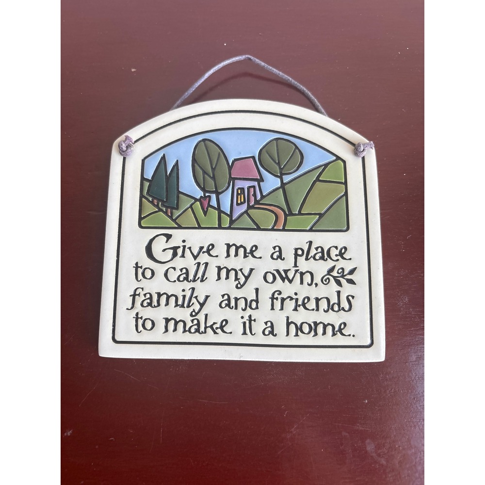 Spooner Creek Michael Macone Etched Clay Wall Plaque Family Friends Home Decor